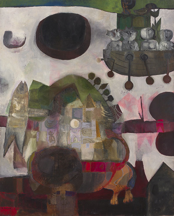 Bezem, Naftali - Immigration (Aliya) | 1960s | 160X130 | An Israeli Collection