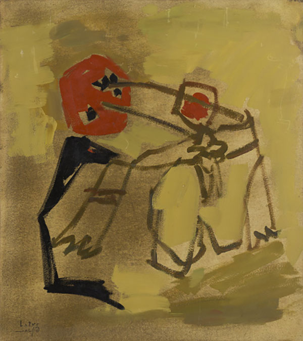 Litvinovsky, Pinchas - Mother & Child | 1960s | 51X47 | An Israeli Collection