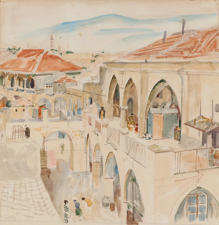 Fürst, Edmund - Houses in Jerusalem | mid-1930's | 32X31  | An Israeli Collection